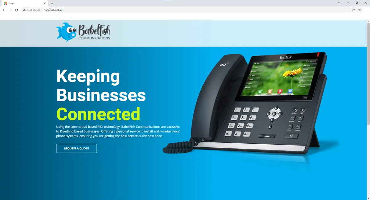 BabelFish Communications website